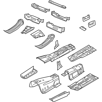 Mopar 68043494AS Pan-Front Floor