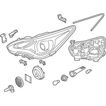 Kia 92101J5030 Driver Side Headlight Assembly