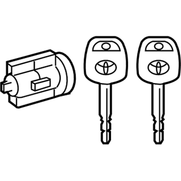 Toyota 69057-0C030 Cylinder & Keys