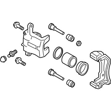 Nissan 41011-3SG0C CALIPER Assembly-Front LH, W/O Pads Or SHIMS