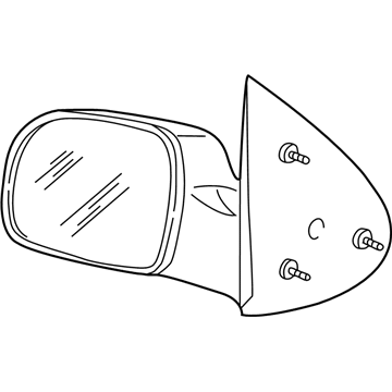 Ford 6F2Z17683AB Mirror Assembly