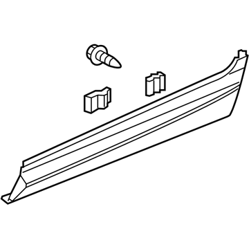 Honda 75313-TG7-A12 GARNISH ASSY., R. RR. DOOR (LOWER)