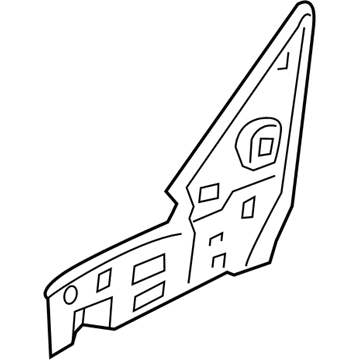 BMW 51-13-7-453-551 Support, Trim, A-Pillar, Left
