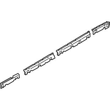 BMW 51-77-7-224-455 Set, Holding Strips, Left