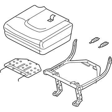 Nissan 89350-ZS22A Cushion Assy-3rd Seat, LH