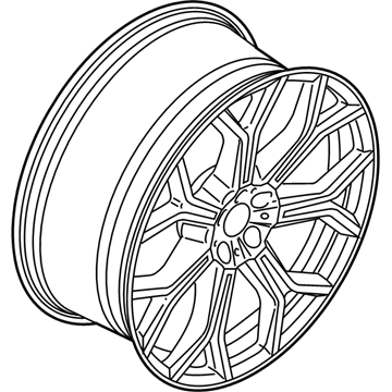 BMW 36-11-6-885-142 Light Alloy Rim Ferricgrey