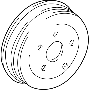 GM 88970141 Drum, Rear Brake