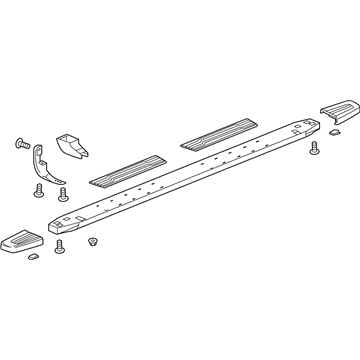 GM 84011393 Crew Cab 6-Inch Rectangular Assist Steps in Chrome