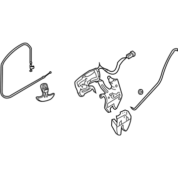 GM 96649302 Rear Compartment Lid Latch Assembly