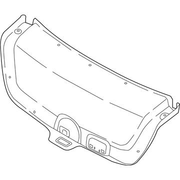 Hyundai 81752-F3000-TRY Trim Trunk Lid
