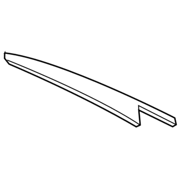 BMW 51-22-7-289-651 Finisher Window Frame B-Pillar Rl Door