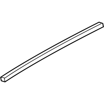 BMW 51-35-7-289-677 Finisher, Window Frame, Top, Door Rear Left