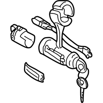 Hyundai 81900-2DA90 Lock Assembly-Steering & Ignition