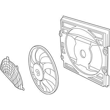 BMW 64-54-6-988-913 Pusher Fan