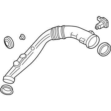 BMW 13-71-7-599-286 Air Duct Without Air Mass Meter