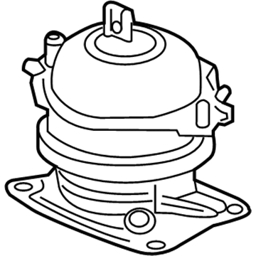 Honda 50830-TZ5-A03 Rubber Assy., FR. Engine Mounting (ACM)