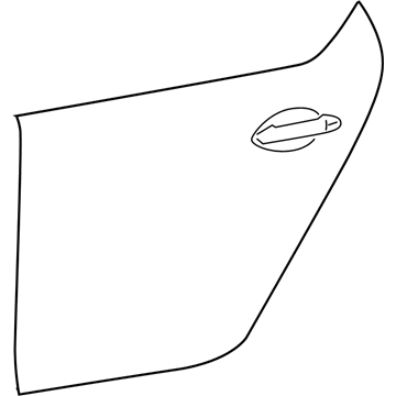 Lexus 67114-50040 Panel, Rear Door, Outer LH