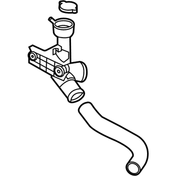 Kia 25327K0200 Filler Neck & Hose A