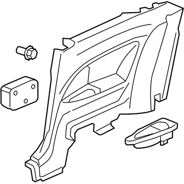 Honda 83730-SVA-A01ZA Lining Assy., R. Side *NH167L* (GRAPHITE BLACK)