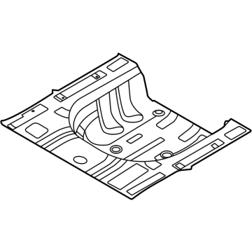 Hyundai 65513-L0000 Panel Assembly-Rear Floor, RR