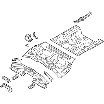 Hyundai 65510-L0000 Panel Assembly-Rear Floor