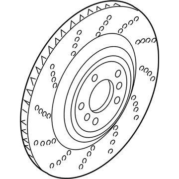 BMW 34-21-2-284-803 Carbon Ceramic Brake Disc, Left