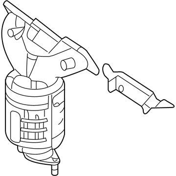 Kia 285103C380 Exhaust Manifold Catalytic Assembly, Right