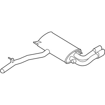 BMW 18-30-8-686-884 Rear Exhaust Flap Muffler