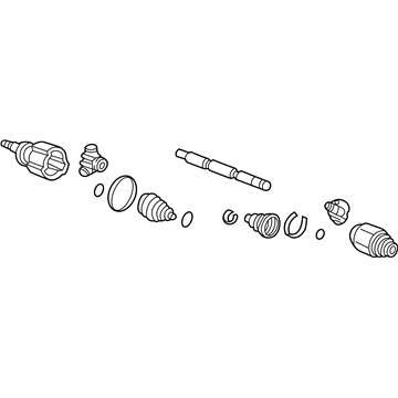 Honda 42310-SJC-A02 Shaft Assembly, R Drive