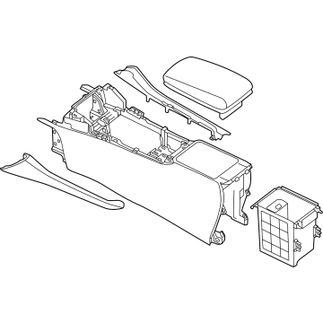 Nissan 96910-6LB1D Box Assy-Console, Center