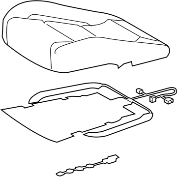 Lexus 71101-24190-20 Seat Sub-Assembly, Front RH