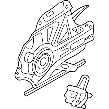 Hyundai 82401-4D010 Front Driver Side Door Window Regulator