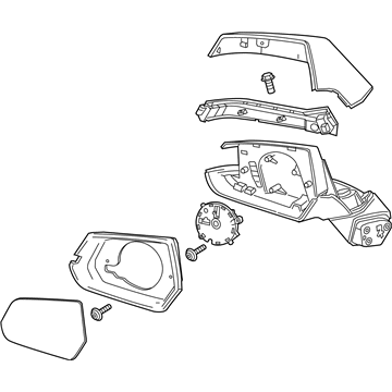 GM 23240305 Mirror Assembly