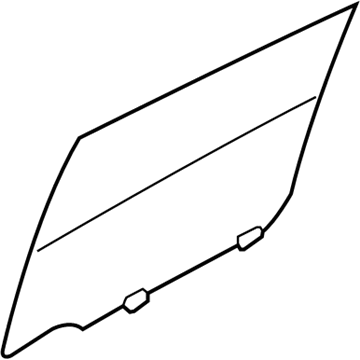 Nissan 82300-EL000 Glass Assembly-Rear Door Window, R