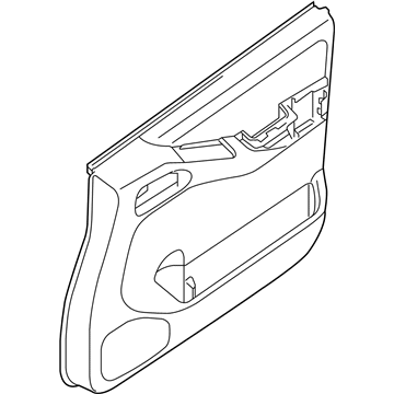 Nissan 80900-9BG0A FINISHER Assembly Front Door RH