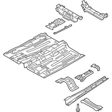 Ford AE8Z-5411135-A Front Floor Pan