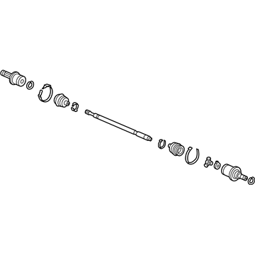 Acura 42311-TZ7-A01 Driveshaft Assembly, Driver Side