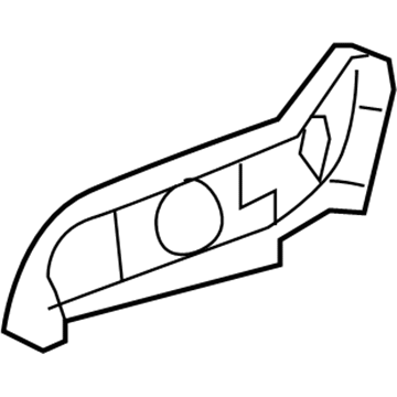 Honda 81638-SNA-A11ZA Cover, L. FR. Seat Reclining *NH598L* (ATLAS GRAY)