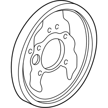 Honda 43120-S84-A02 Plate, Left Rear Brake Back