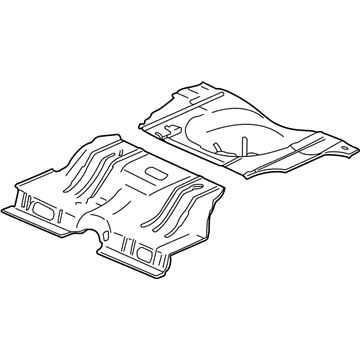 GM 12493705 Panel Kit, Rear Compartment Floor