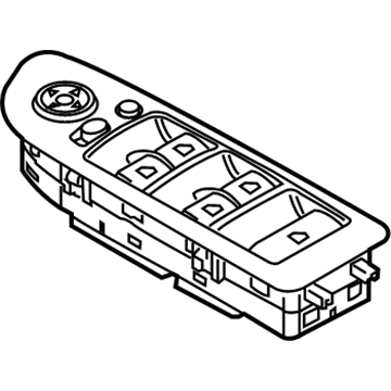 BMW 61-31-9-217-316 Switch, Power Window, Alaska-Grau