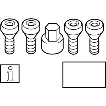 BMW 36-13-6-776-076 Wheel Locks - Spline Style