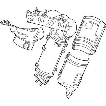 Mopar 68081818AC Exhaust Manifold And Catalytic Converter