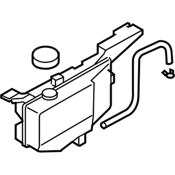 Infiniti 21710-1CA0A Radiator Reservoir Tank Assembly