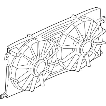 GM 12365378 Shroud Kit-Engine Electric Coolant Fan