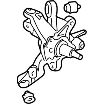 Honda 52215-SDA-A50 Knuckle, Left Rear (Disk)