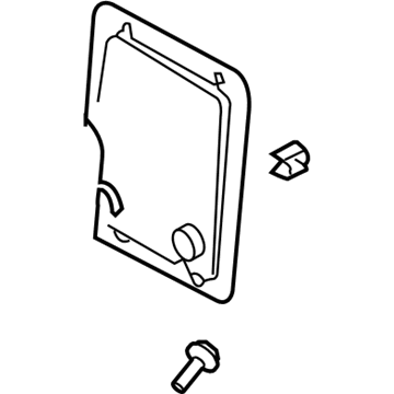 Nissan 88609-5Z000 Board Assembly-2ND Seat Back