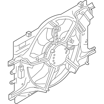 Infiniti 21481-4GC0B Motor & Fan Assy-W/Shroud