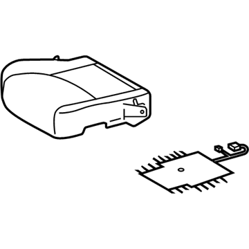 Lexus 71071-48240-A0 Front Seat Cushion Cover, Right (For Separate Type)