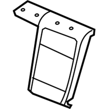 BMW 52-20-7-151-645 Left Backrest Foam Plastic Part